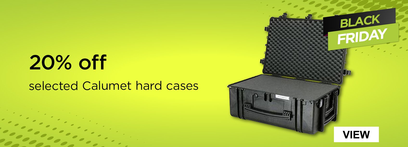 20% off selected Calumet hard cases