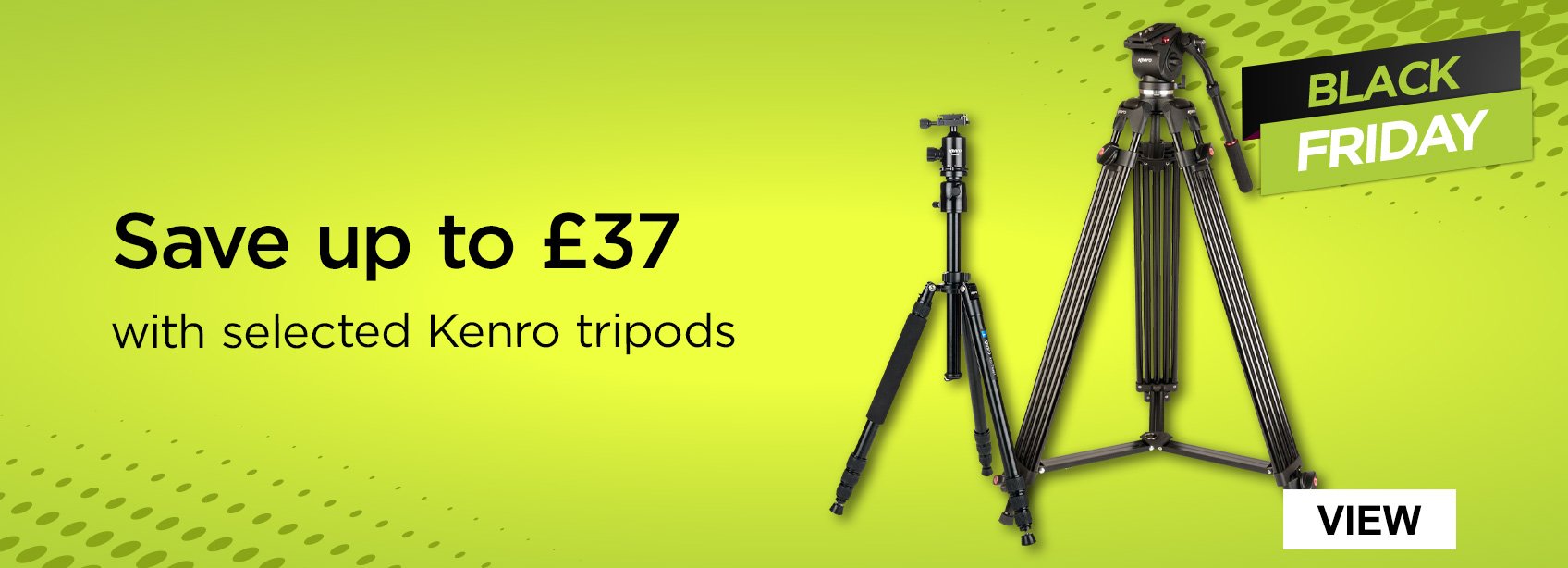 Save up to £37 with selected Kenro tripods