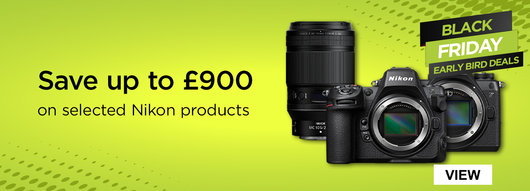 Save up to £900 on selected Nikon products