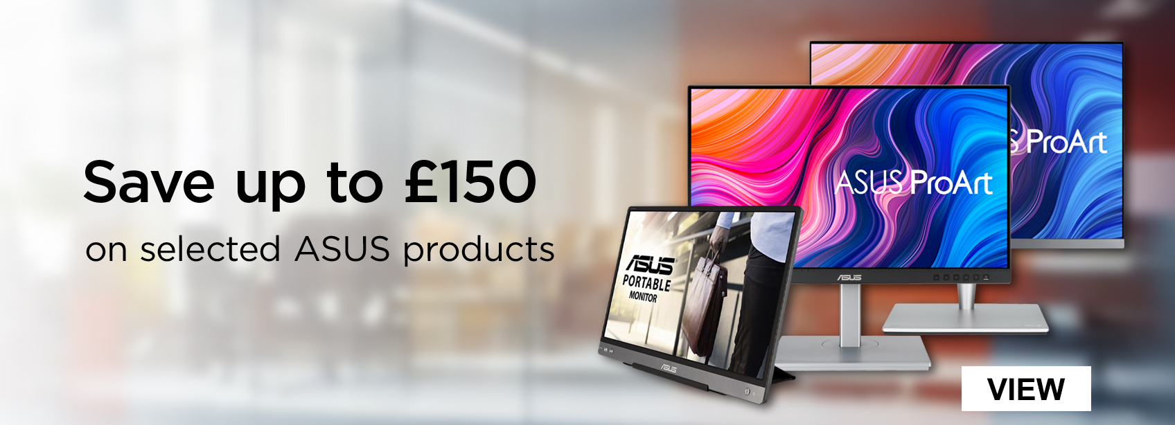 Save up to £150 on selected ASUS products