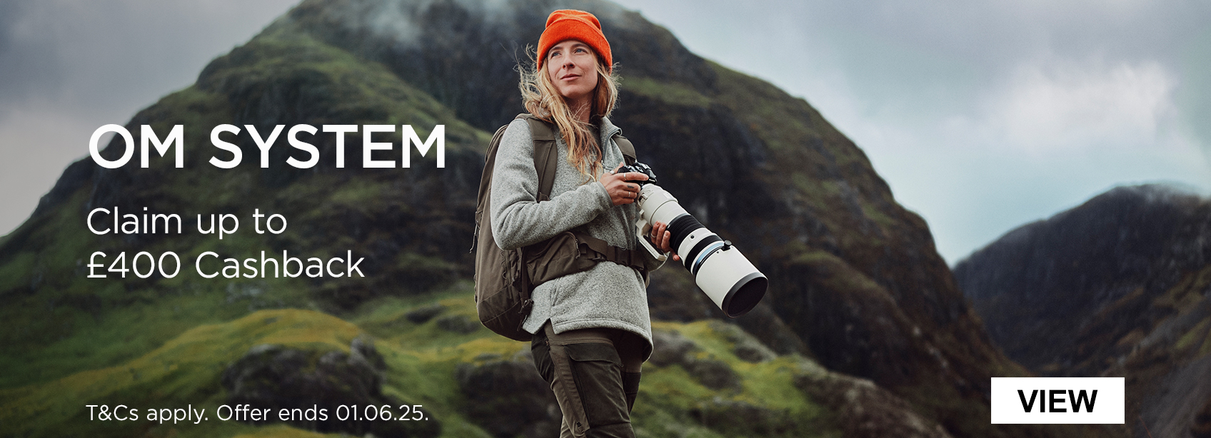 OM SYSTEM claim up to £400 Cashback T&Cs apply. Offer ends 01.06.2025