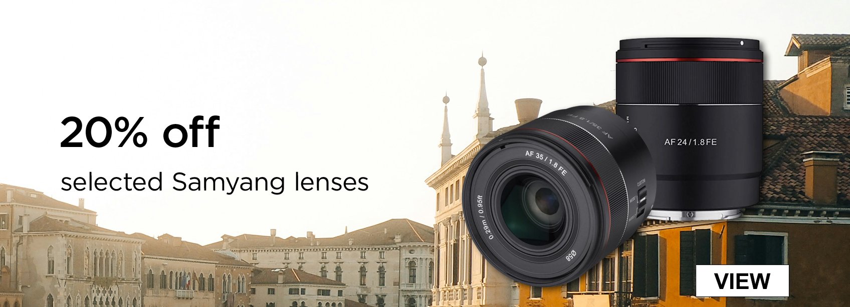 Samyang 20% off lenses