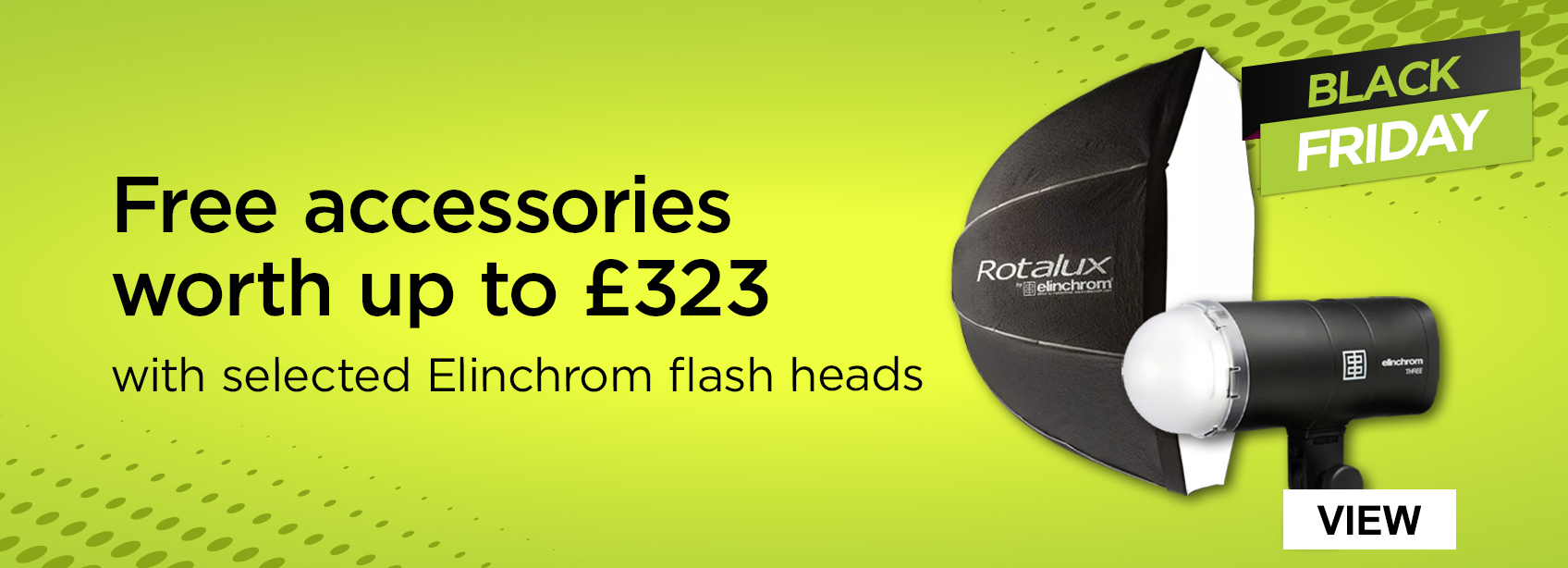 Free Accessories worth up to £323 with selected Elinchrom flash heads