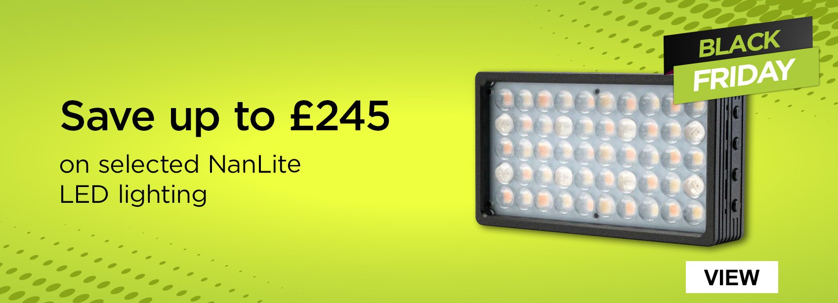 Save up to £245 on select NanLite LED Lighting