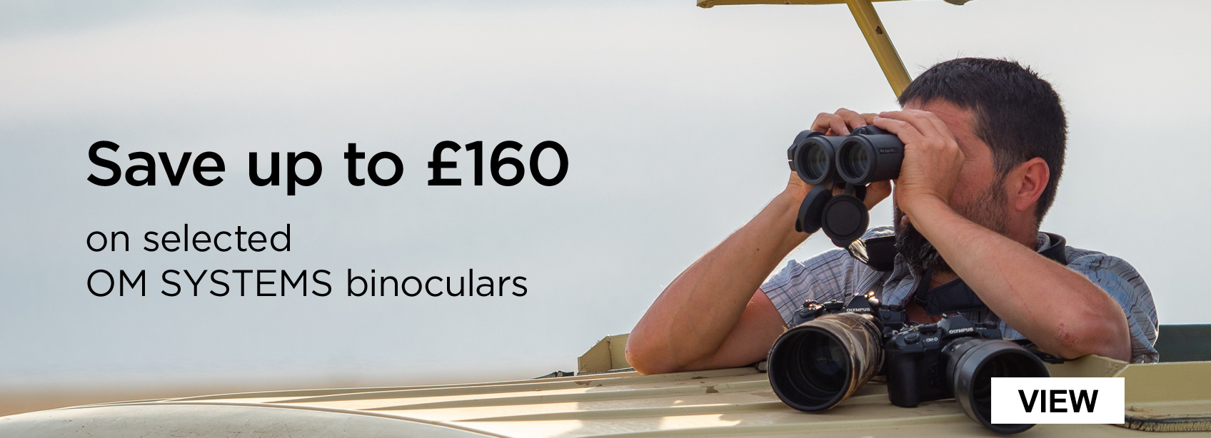 Save up to £160 on selected OM SYSTEM binoculars