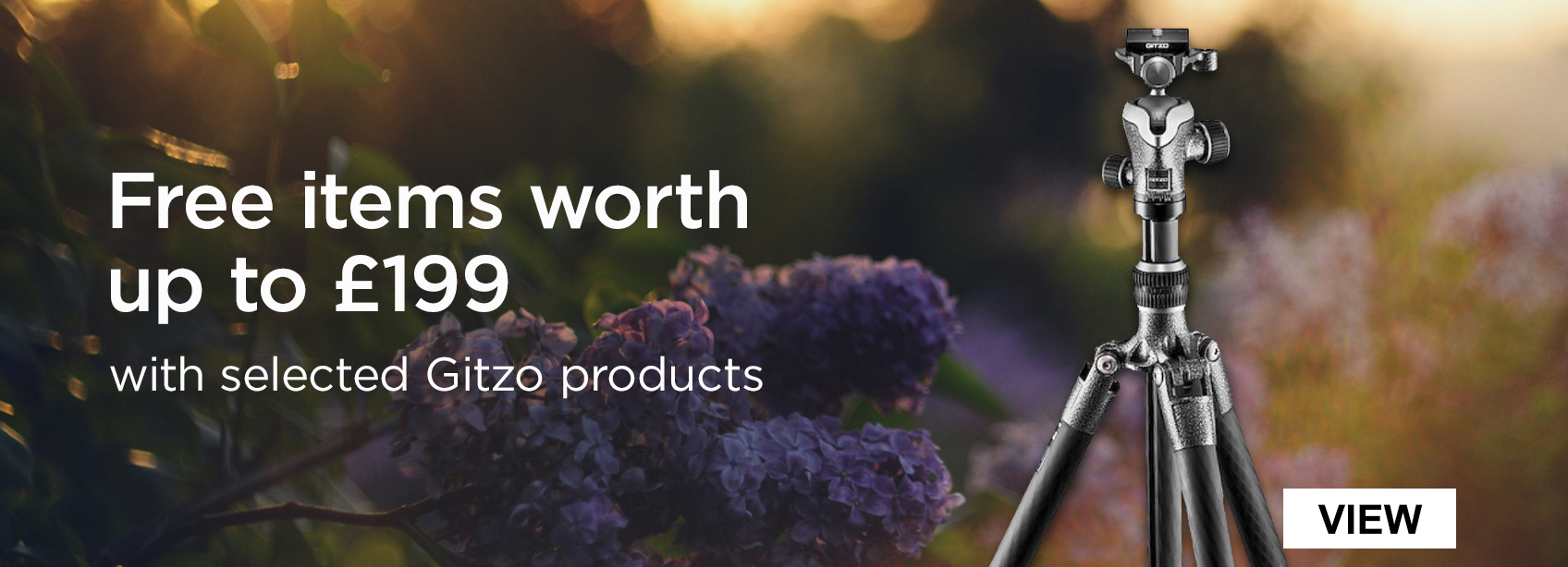 Free items worth up to £199 with selected Gitzo products