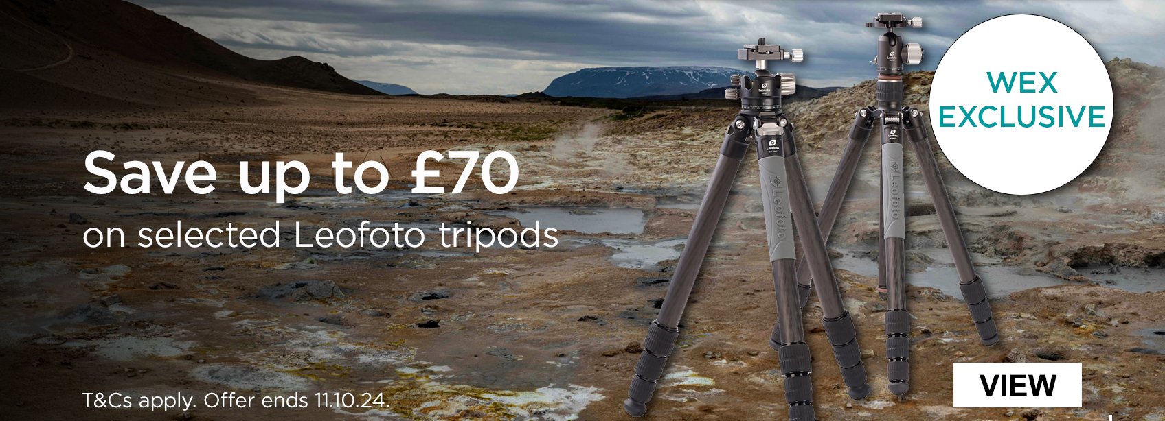 Save up to £70 on selected Leofoto tripods