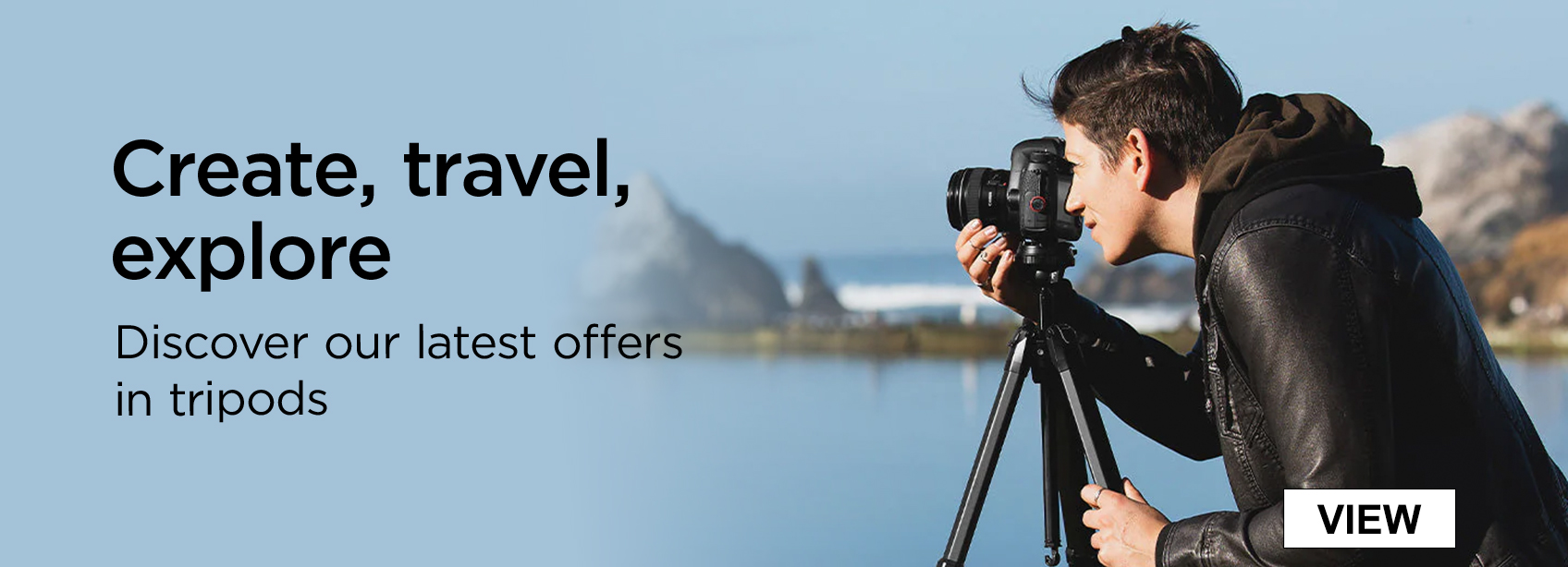 Create, travel, explore - discover our latest offers in tripods