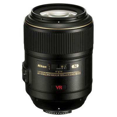 Nikon 105mm f2.8 G AF-S VR IF ED Micro Nikkor Lens