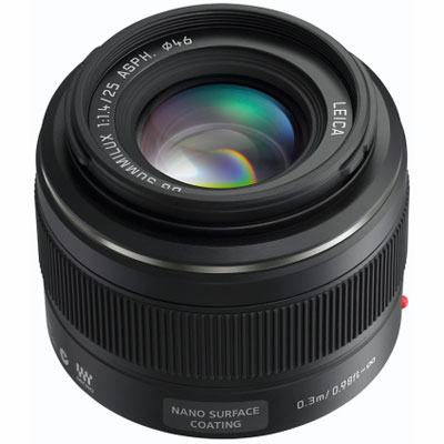 Panasonic 25mm f1.4 Leica DG Summilux Micro Four Thirds lens 