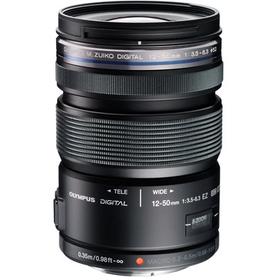 Olympus 12-50mm f3.5-6.3 ZUIKO Digital ED EZ Black Micro Four Thirds Lens 