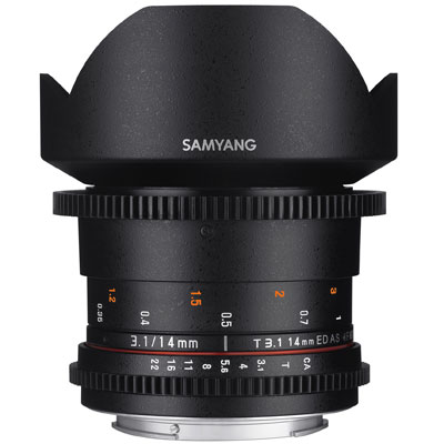 Samyang 14mm T3.1 ED AS IF UMC II VDSLR Lens  - Canon Fit