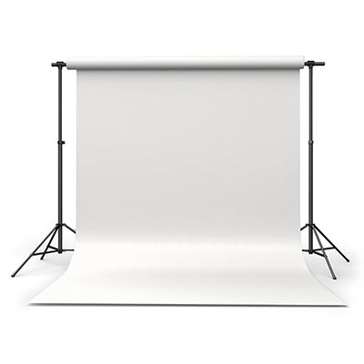 Calumet Polar White 2.72m x 11m Seamless Background Paper